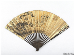 清石涛画水仙　成扇,绘画,花草,树木