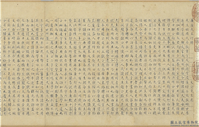 明祝允明书宋儒六贤传志　卷,书法,