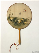 清人花卉　成扇,绘画,果蔬,草虫