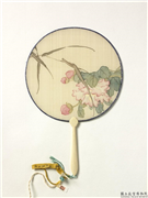 清人花卉　成扇,绘画,花草