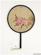 清人花卉　成扇,绘画,花草