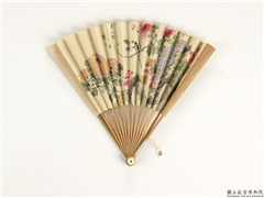 清人花鸟　成扇,绘画,翎毛,花草,山水