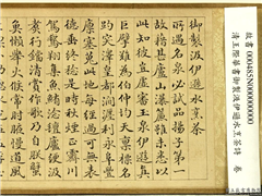 王际华书御制汲伊逊水烹茶诗　卷,书法,