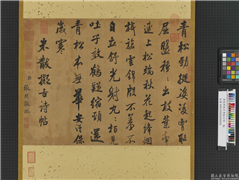 清张照临米芾拟古诗　轴,书法,