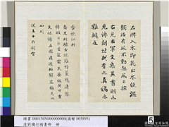 清刘墉行楷书　册　书晋王羲之杂帖之五,书法,