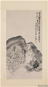 清吴昌硕水仙　轴,绘画,花草,山水