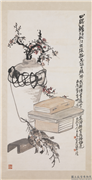 民国王震四腮鲈鱼　轴,绘画,水中动植物,器用,花草