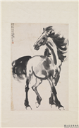 民国徐悲鸿马　轴,绘画,走兽