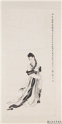 民国徐操仕女图　轴,绘画,人物