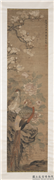 清沈铨花鸟　轴,绘画,花草,翎毛,山水,树木