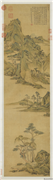 明居节画江南春　轴,绘画,山水,建筑,树木