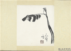 民国丁衍庸芭蕉　单片,绘画,树木