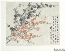 清金斓梅花　册　莫将香色论梅花,绘画,花草