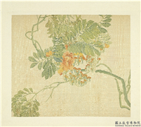 清张熊花卉册　册　凌霄,绘画,花草