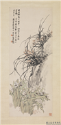 民国吴徵湘烟楚雨　轴,绘画,花草,山水