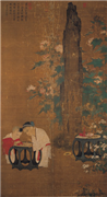宋苏汉臣秋庭戏婴图　轴,绘画,山水,人物,花草,建筑,草虫,器用
