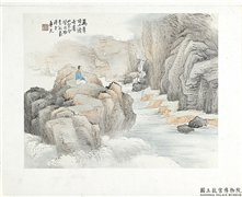 清陆恢山水册　册　山水二,绘画,山水,人物,器用