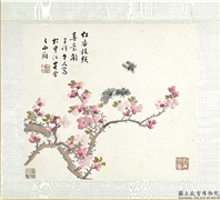 清张熊花卉草虫册　册　（二）,绘画,花草,草虫