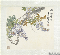 清张熊花卉草虫册　册　（四）,绘画,花草