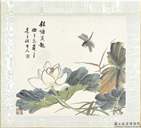 清张熊花卉草虫册　册　（六）,绘画,花草,草虫