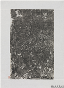 东汉山东金乡朱鲔祠堂石刻画像拓片（十五）,墨拓,绘画,人物,器用