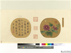 艺苑藏真（下）　册　宋鲁宗贵蜀葵引蝶,绘画,花草,草虫