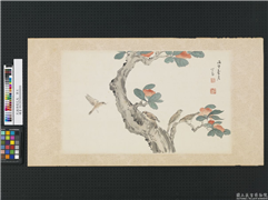 民国溥儒花鸟　单片,绘画,花草,翎毛