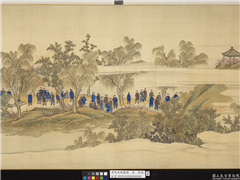 清院本亲蚕图　卷　祭坛,绘画,经史-故事,山水,建筑,树木,人物,花草,车,器用