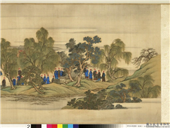 清院本亲蚕图　卷　献茧,绘画,经史-故事,树木,山水,建筑,人物,器用,车