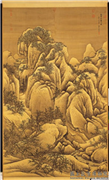 清王翬临范宽雪山图　轴,绘画,山水,树木,人物,建筑