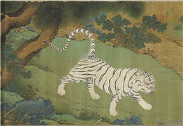 明人画驺虞图　卷,绘画,走兽,树木,山水,翎毛,花草
