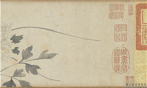 明陈樾写生花卉　卷,绘画,花草,树木