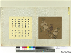 宋元名绘　册　五代黄筌桃花山鸟图,绘画,花草,翎毛