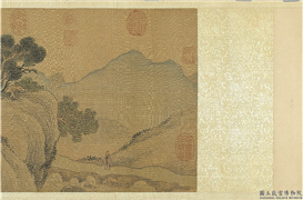 明陈焕画万松萧寺　卷,绘画,树木,山水,建筑,器用,人物,船