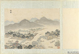 明钱谷纪行图　册　枫桥,绘画,建筑,船,山水,人物,树木