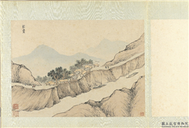 明钱谷纪行图　册　新丰,绘画,山水,人物,建筑,船,走兽,器用