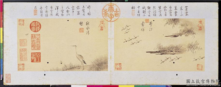 明王谷祥仿夏森画　册　秋水清标,绘画,翎毛,草虫,山水,花草