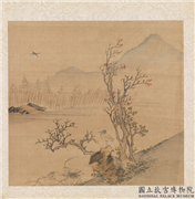 明周之冕写生　册　残荷秋鹭,绘画,山水,翎毛,树木,花草
