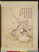 明项圣谟写生　册　白鹅,绘画,翎毛,花草,山水