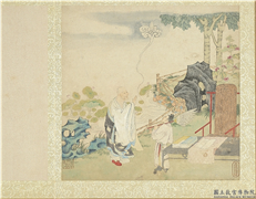 明丁云图罗汉　册　罗汉（十四）,绘画,佛道人物,山水,花草,树木,建筑,器用,其他
