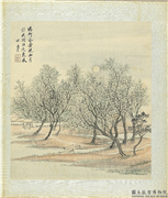 清王翬仿宋元山水　册　仿惠崇山水,绘画,山水,树木,建筑
