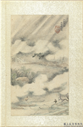 清王翬墨蹟　册　仿马和之江村夜雨,绘画,山水,人物,花草,建筑,船,器用