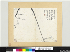 清传綮写生　册　白梅,绘画,花草