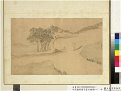 明钱谷张复合画水程图（一）　册　新洋江,绘画,山水,经史-故事,人物,树木,花草,建筑,船
