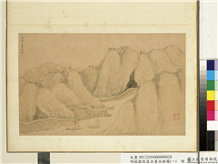 明钱谷张复合画水程图（一）　册　夹冈,绘画,经史-故事,山水,人物,船,器用