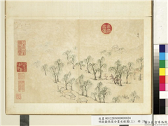 明钱谷张复合画水程图（三）　册　通州,绘画,建筑,山水,人物,树木,花草,走兽