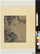 历代名绘　册　 宋文同竹石,绘画,山水,树木,花草