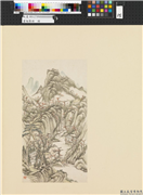 画幅集册　册　清沈嵛山水,绘画,山水,树木,建筑