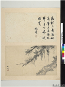 明沈周写意　册　长松图,绘画,树木,花草