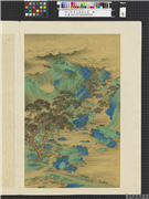 明人仿宋元诸家山水　册　临流煮茗,绘画,山水,人物,树木,花草,翎毛,器用